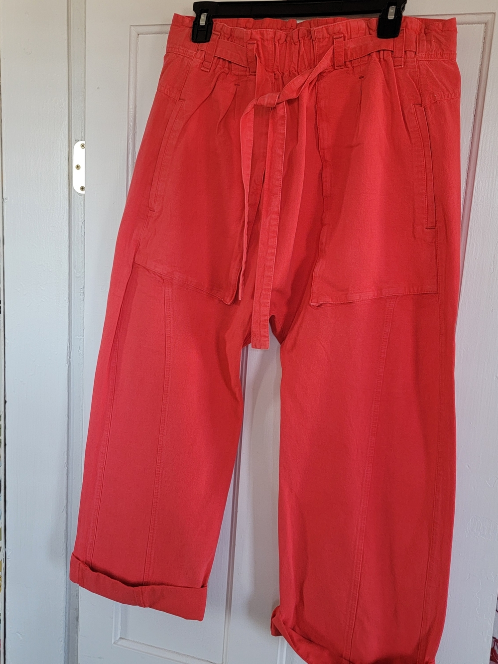 Free People Coral Drawstring Cargo Pants